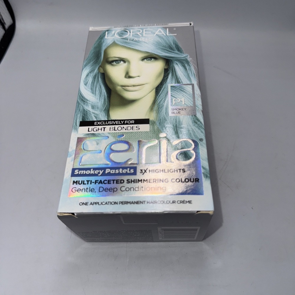 NEW L'Oreal Paris Feria Permanent Hair Color - P1 Sapphire Smoke Blue